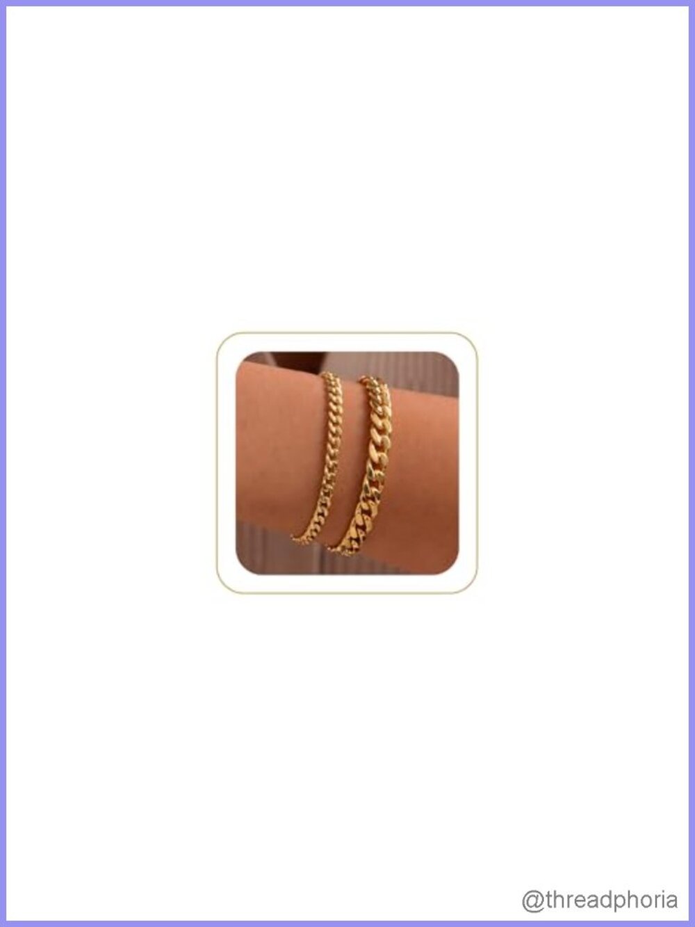 Chunky Gold Plated Cuban Link Bracelet for Women
